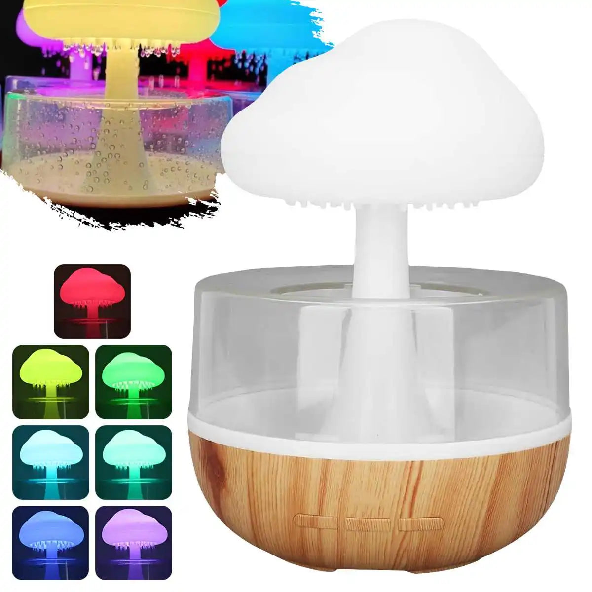 Rain Cloud Humidifier & Colorful Night Light☁️