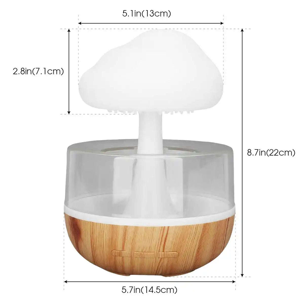 Rain Cloud Humidifier & Colorful Night Light☁️