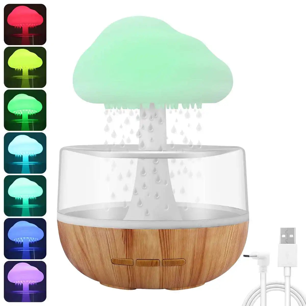 Rain Cloud Humidifier & Colorful Night Light☁️