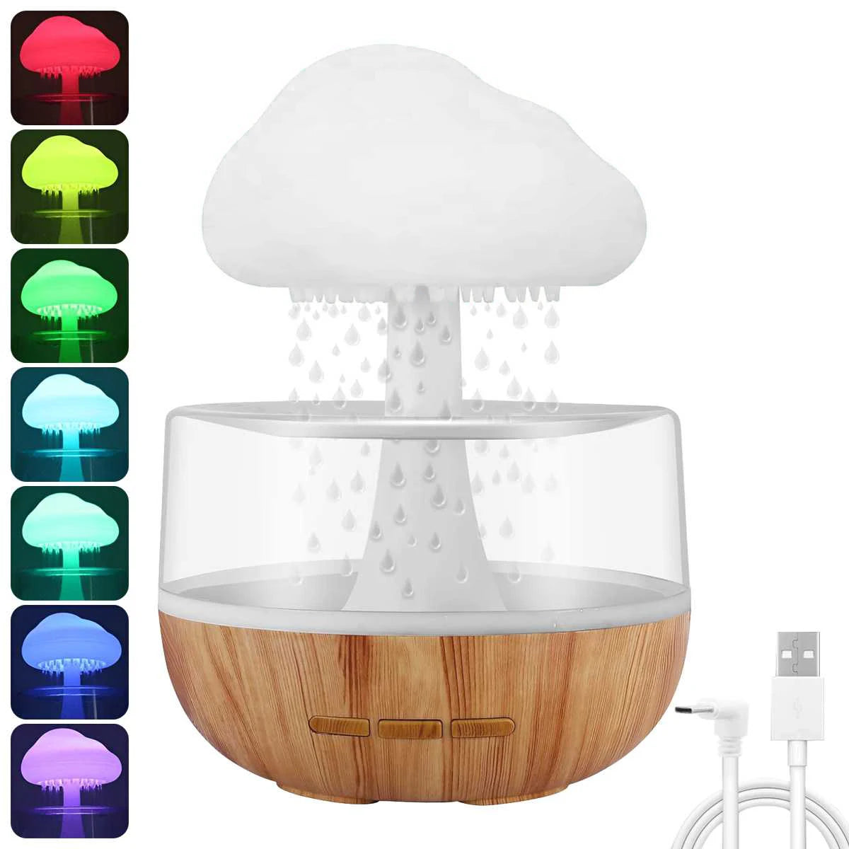 Rain Cloud Humidifier & Colorful Night Light☁️