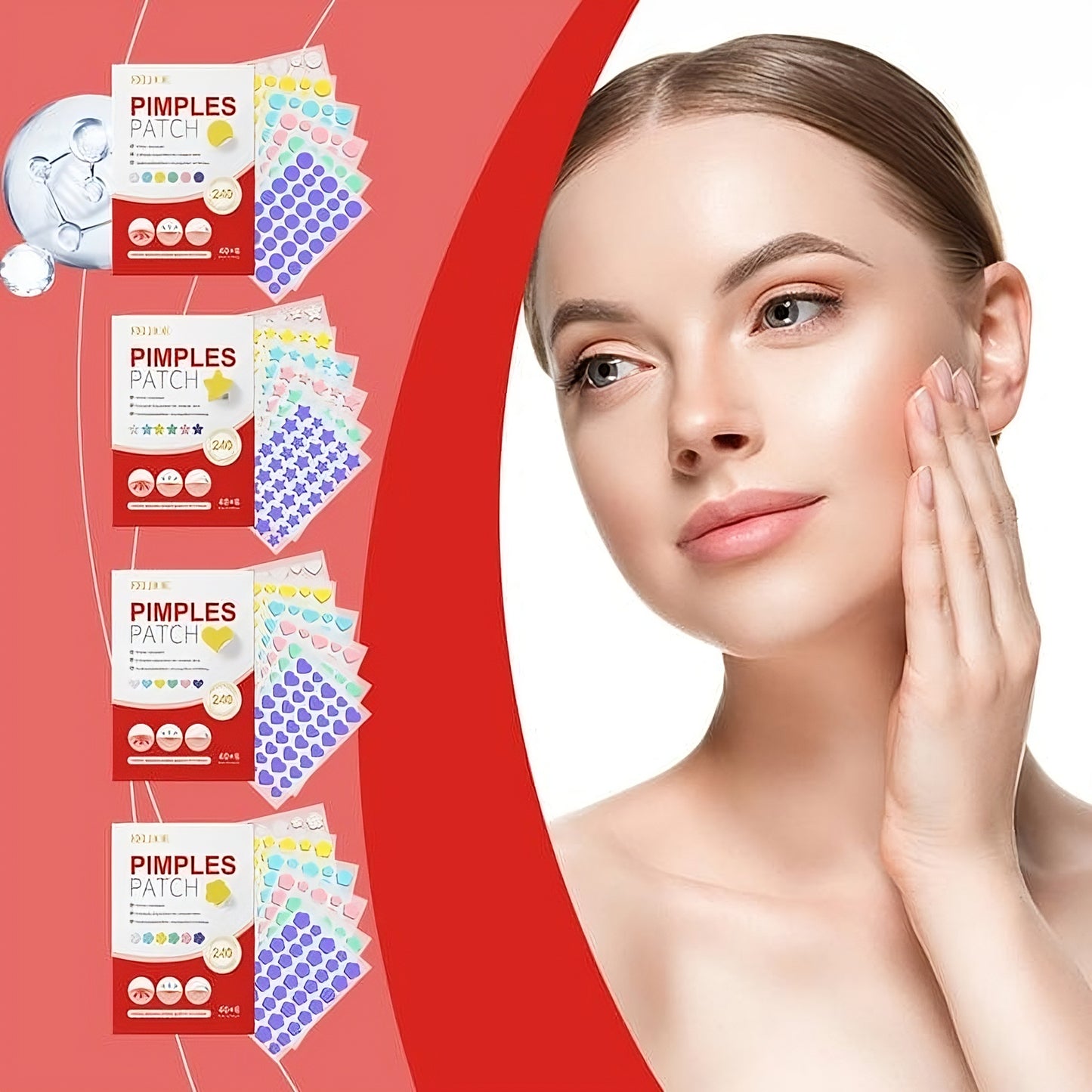 240pcs Acne Patches 🌸Cute Shapes • Heals Fast • Covers Instantly